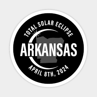 Arkansas Total Solar Eclipse April 8 2024 Path of Totality 2024 North America Magnet